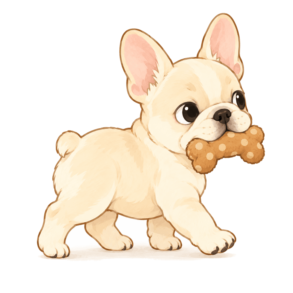 おもち(フレンチブルドッグ)のイラスト