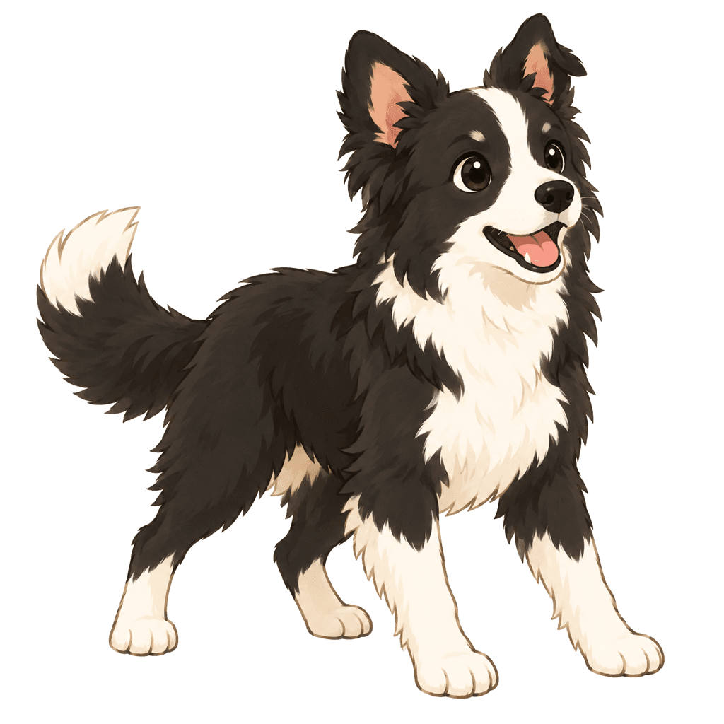 そら(ミックス犬)のイラスト