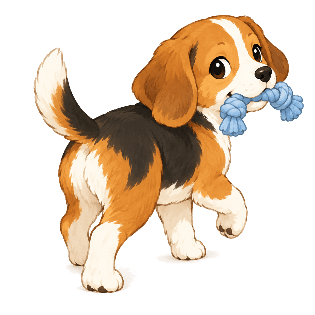 だいきち(ビーグル系ミックス犬)のイラスト