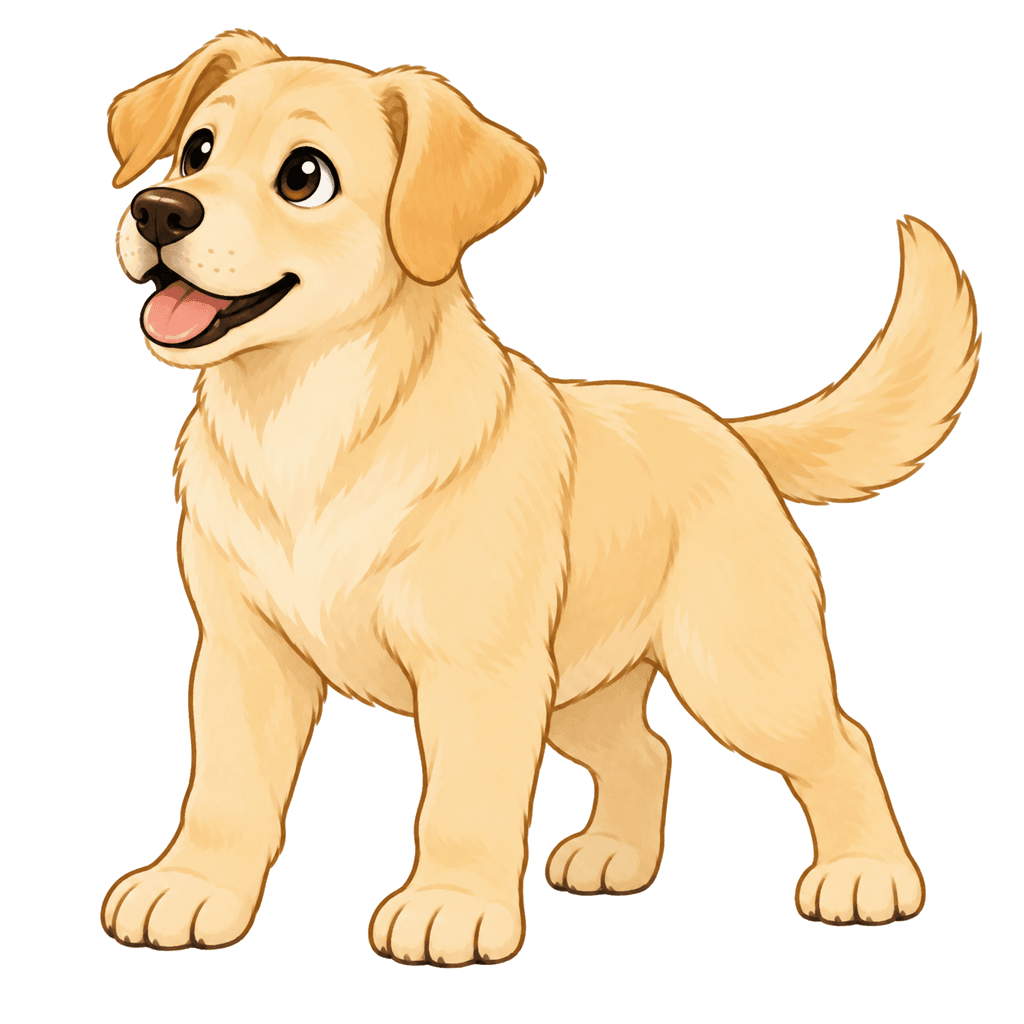 ごろう(ミックス犬)のイラスト
